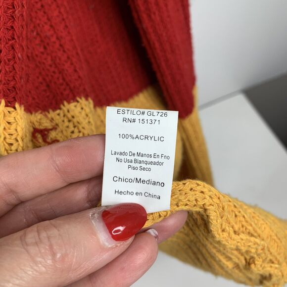 Lara Fashion Size L / XL Cardigan Sweater Long Rainbow Striped Open Front Knit - Picture 7 of 9